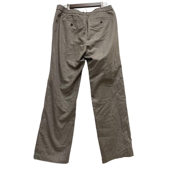 Ted Baker NWT Shuttle Leyden Flannel Brown Trousers Size 34R Flat Front Wool - Picture 4 of 11